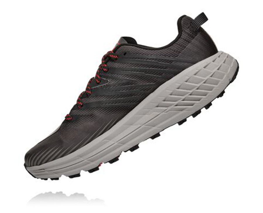 Hoka One One Trainers Mens Black - Speedgoat 4 - 09635WJVY